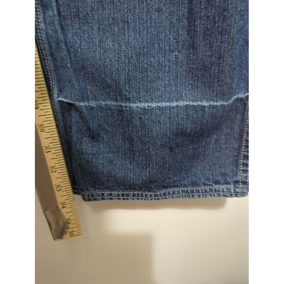 Drunknmunky Baggy Jeans Mens 42X34 Medium Wash Distressed 90s Y2K Straight - Picture 10 of 13